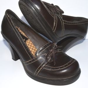 MUDD PARSLEY HEELS COLOR: Brown Leather - SIZE 7.5